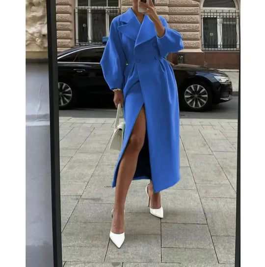 EB | Lange Jacke Klassischer Schnitt Zeitloser Stil