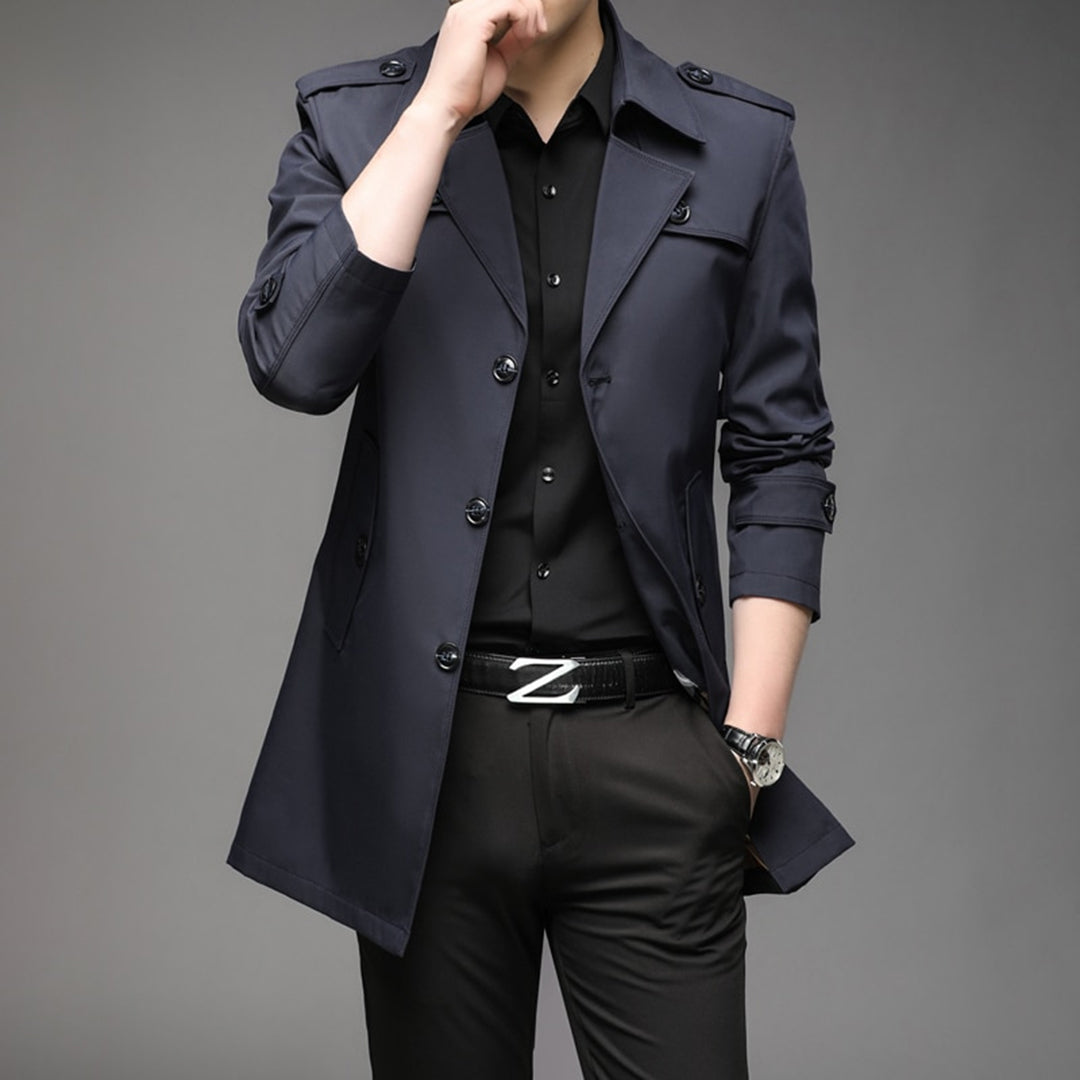 EB | Herren Stilvoller Trenchcoat - Wasserdicht & Winddicht