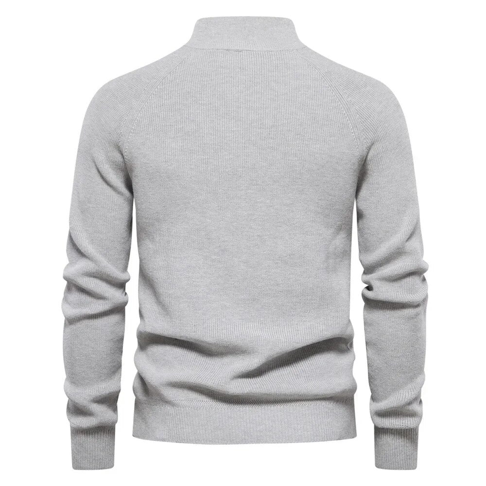 EB | Strickjacke mit Half-zip Wollmischung Elegant, Warm