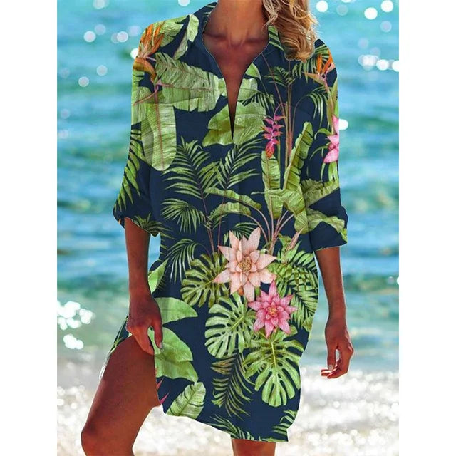 EB | Hawaii-Hemd mit Blumenmuster