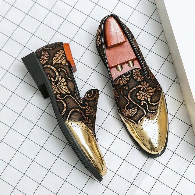 Stylische Loafer mit Spitzenmuster für Herren EB
