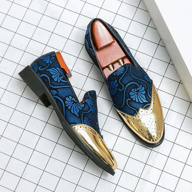 Stylische Loafer mit Spitzenmuster für Herren EB