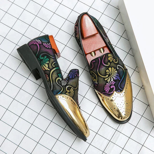 Stylische Loafer mit Spitzenmuster für Herren EB