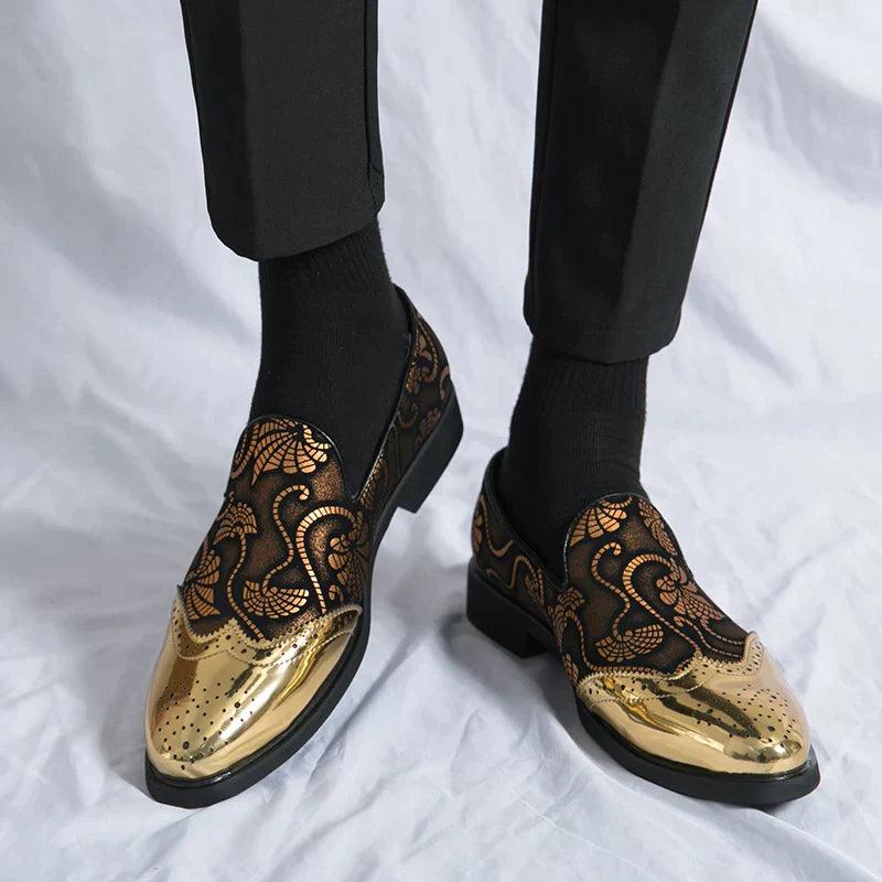 Stylische Loafer mit Spitzenmuster für Herren EB