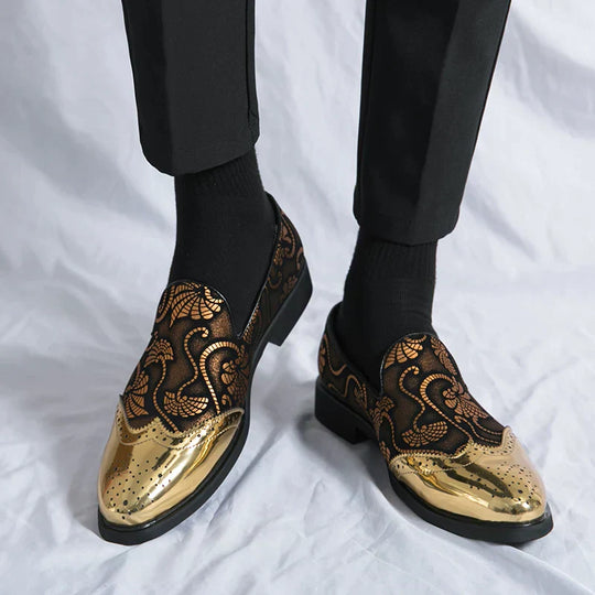 Stylische Loafer mit Spitzenmuster für Herren EB