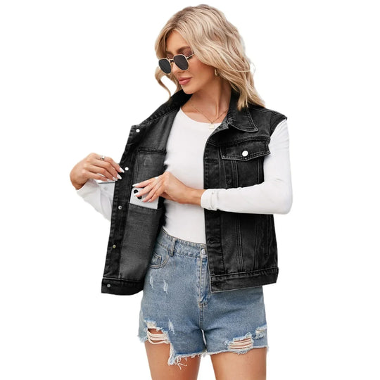 EB | Jeansweste mit Modernem Schnitt