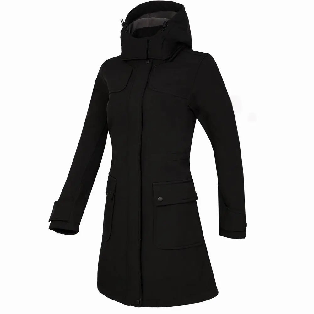 EB | Damen Freizeit-Kletterjacke mit Kapuze und Reißverschluss Ideal für Herbst Winter
