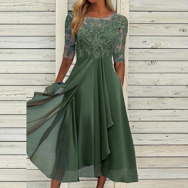 EB | Elegantes Spitzenkleid Glamourös Zu Jedem Anlass