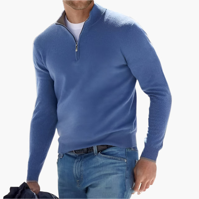 EB | Strickpullover mit Reißverschluss - Eleganter Freizeit- und Business-Look