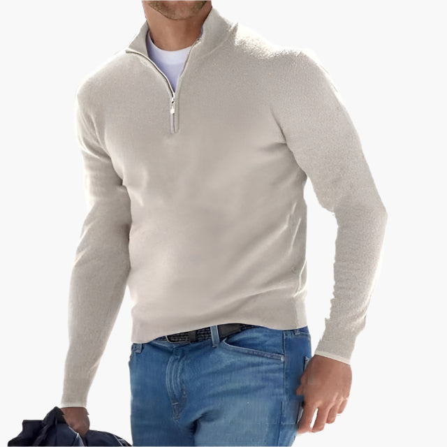 EB | Strickpullover mit Reißverschluss - Eleganter Freizeit- und Business-Look