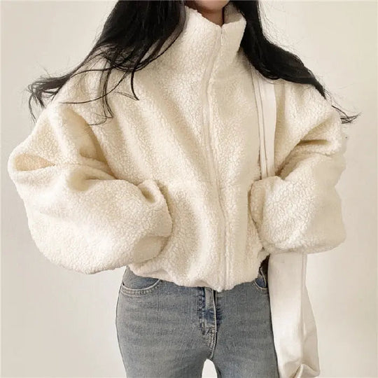 EB | Stehkragen Kuschelige Teddyjacke für Frauen