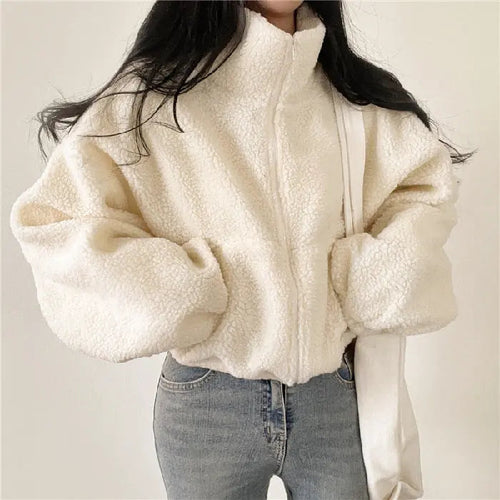 EB | Stehkragen Kuschelige Teddyjacke für Frauen