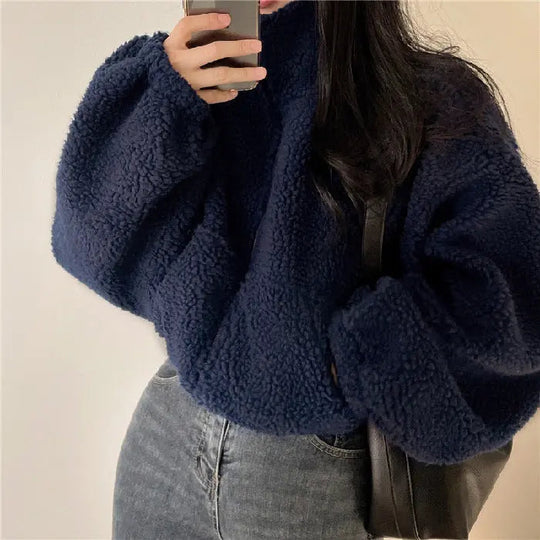 EB | Stehkragen Kuschelige Teddyjacke für Frauen