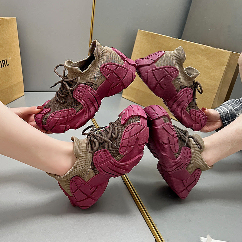 Damen Sportliche Freizeitschuhe mit atmungsaktiver Struktur und rutschfester Sohle EB