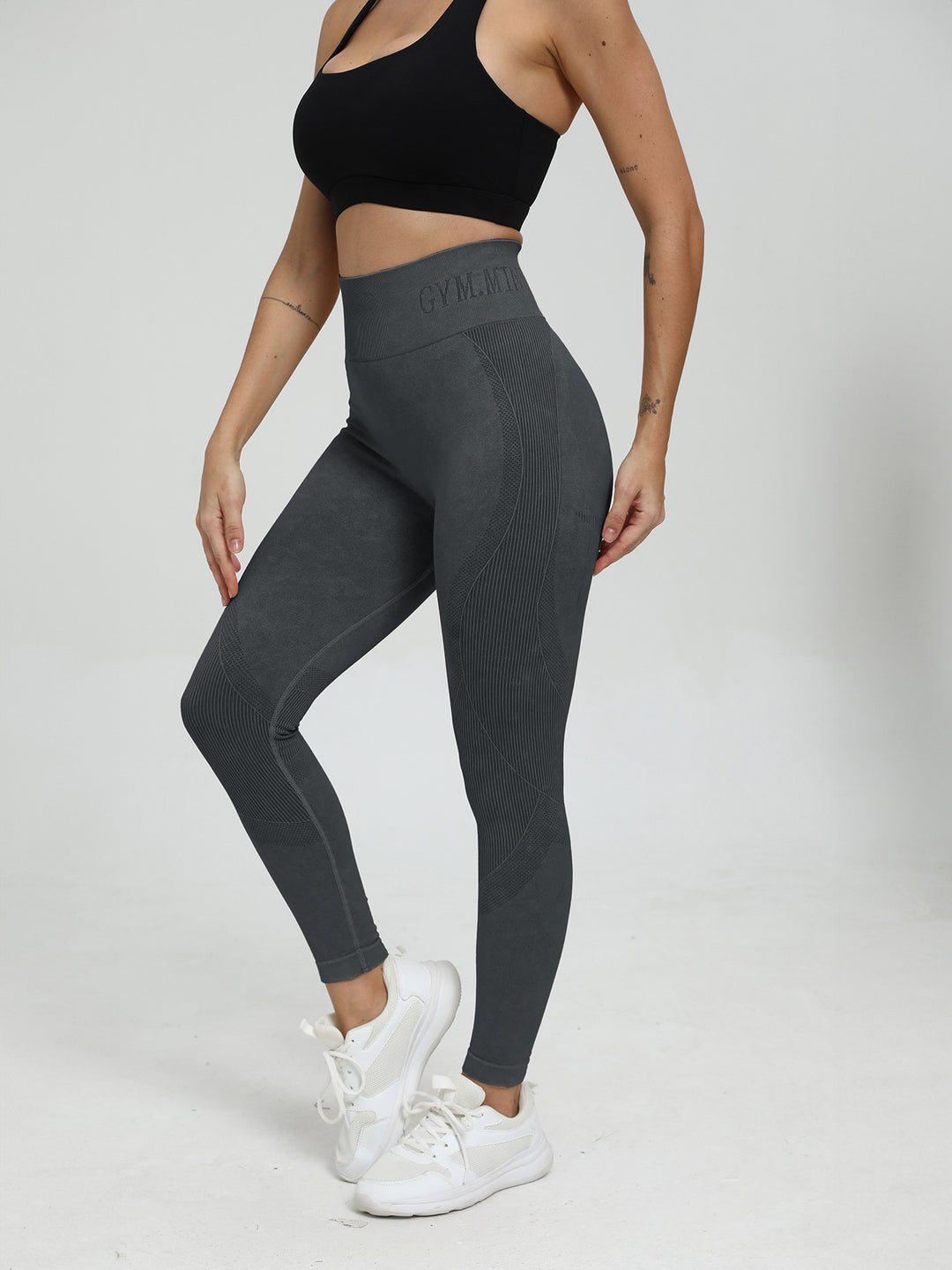 Damen Hochwertige Sportleggings mit hohem Bund EB