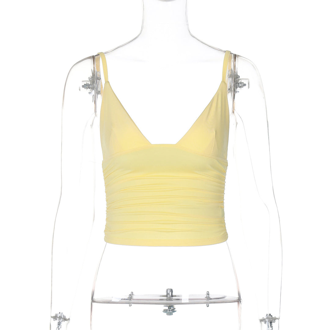 Damen Crop-Top mit asymmetrischem Schnitt und figurbetonter Silhouette EB