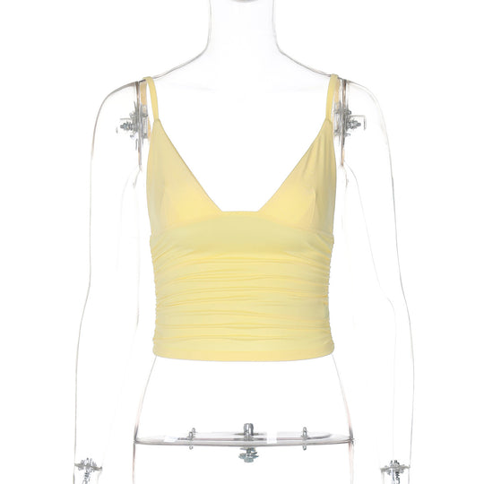 Damen Crop-Top mit asymmetrischem Schnitt und figurbetonter Silhouette EB