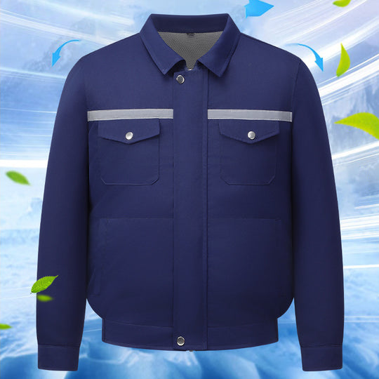 Unisex nan kühlende Arbeitsjacke mit integrierten Lüftersystem EB