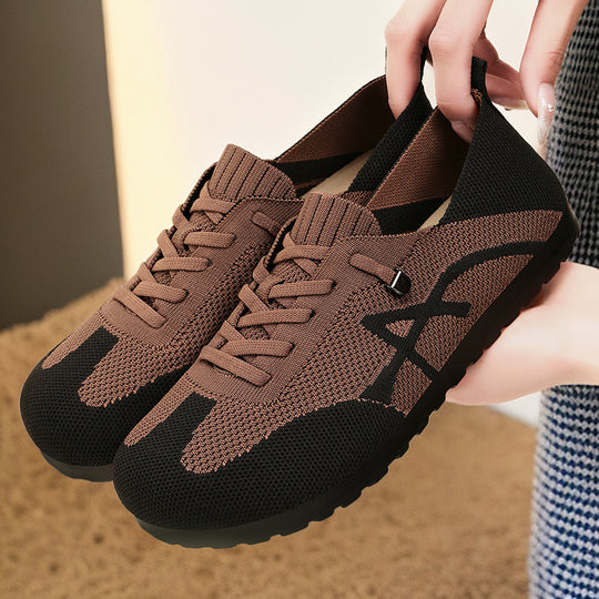Damen Atmungsaktive Komfort Sneakers mit elastischem Obermaterial EB