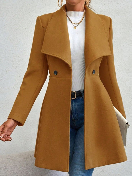Damen Trendige Finelapel-Manteljacke EB