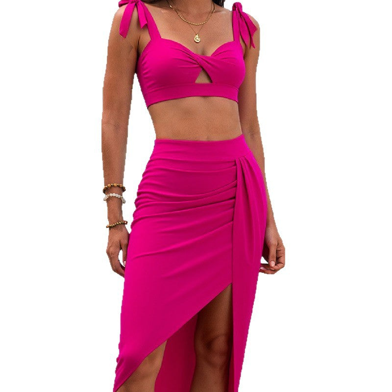 Damen Bikini-Set mit modischem Wickelrock EB