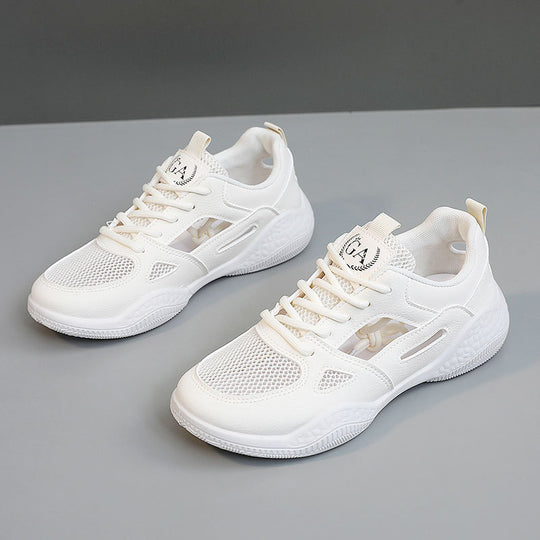 Damen Sportliche Sneaker mit atmungsaktiver Mesh-Oberfläche und rutschfester Sohle EB