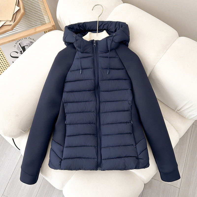 Damen vielseitige Hybridjacke mit Kapuze EB