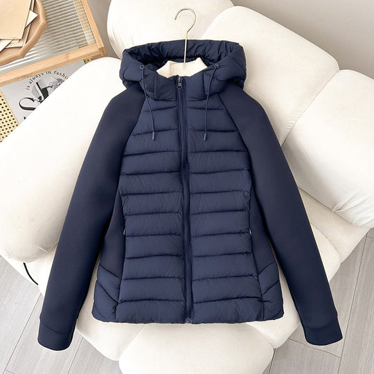 Damen vielseitige Hybridjacke mit Kapuze EB