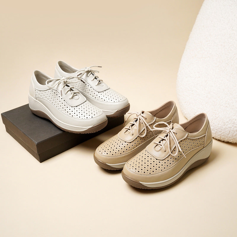 Damen Atmungsaktive Sneaker mit perforiertem Obermaterial und ergonomischem Fußbett EB