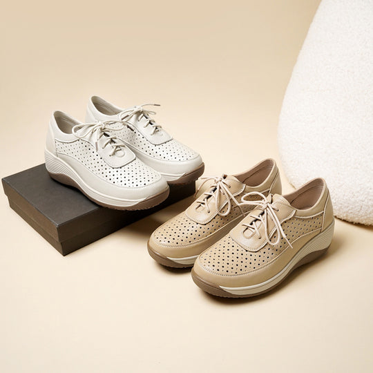 Damen Atmungsaktive Sneaker mit perforiertem Obermaterial und ergonomischem Fußbett EB
