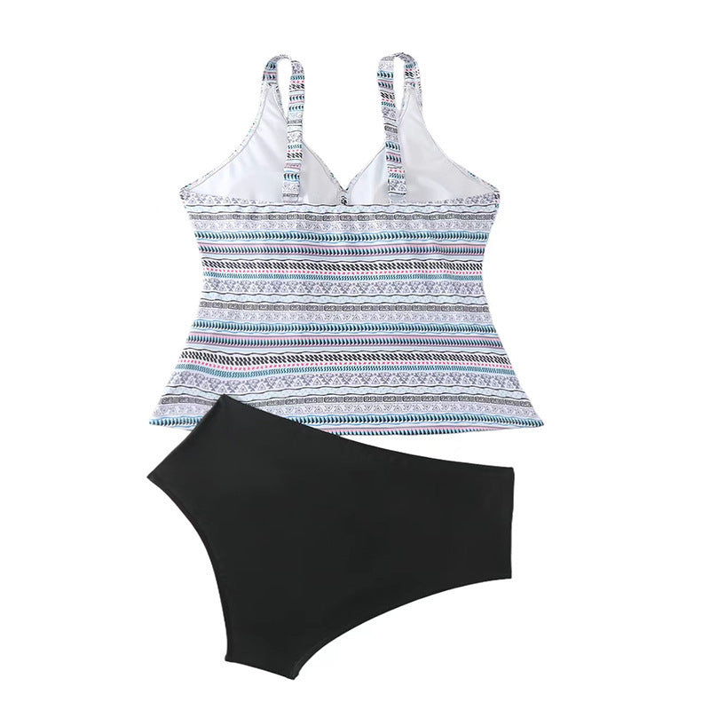 Damen Kombination aus Tankini und Bikini-Hose EB
