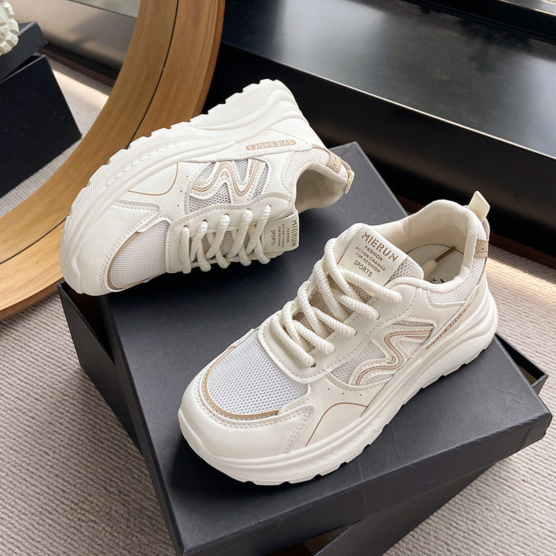 Damen sportliche Sneakers mit atmungsaktiver Mesh-Oberfläche und dämpfender Sohle EB