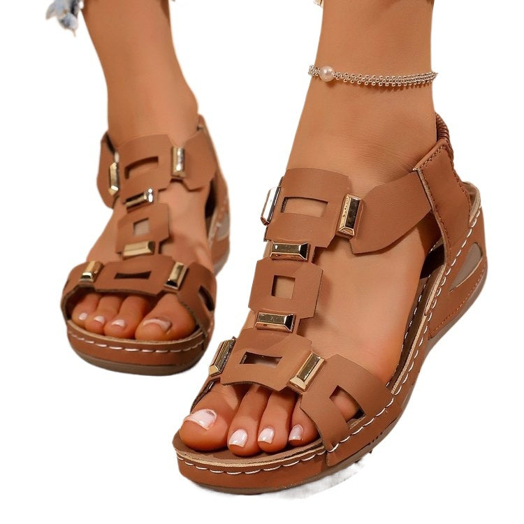 Damen Modische Sandalen mit Sicherheitsverschluss EB
