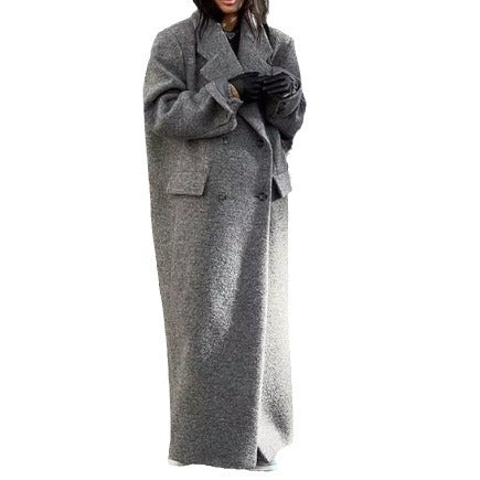 Damen Oversized Wollmantel EB