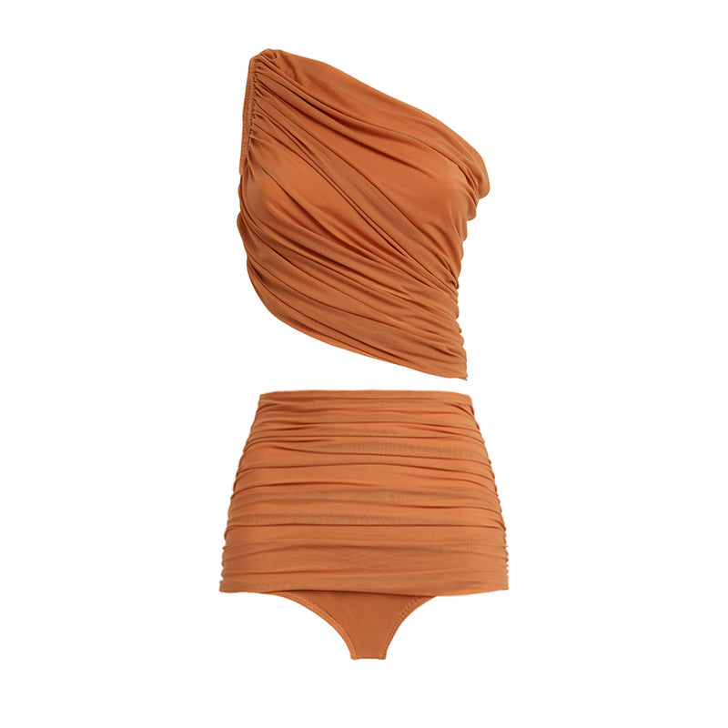 Damen Badeoutfit mit asymmetrischem Design EB