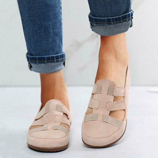 Lässige flache Cut-Out-Schuhe EB