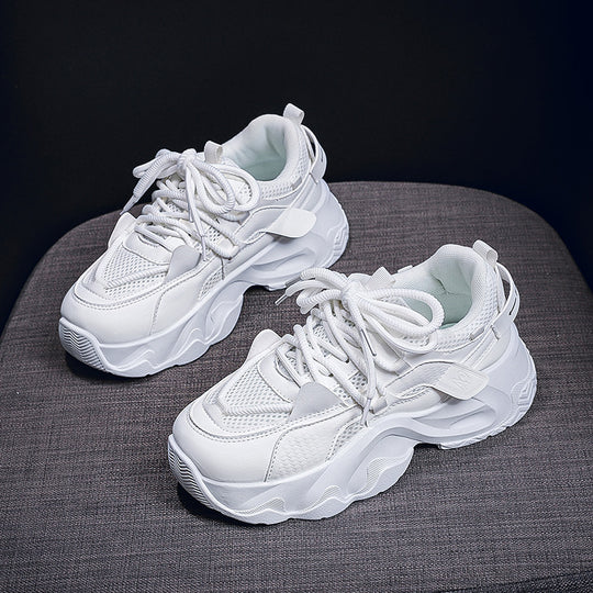 Damen Modische Sneakers mit atmungsaktiver Netzoberfläche und dämpfender Sohle EB