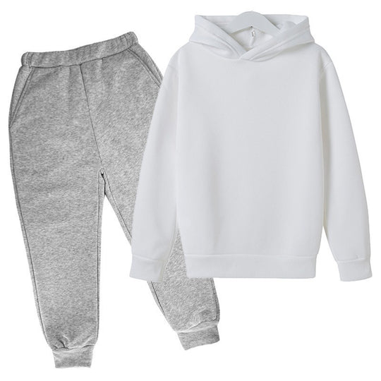 Unisex nan komfortables Hoodie und Jogger Set aus French Terry mit elastischem Bund und Rippbündchen EB