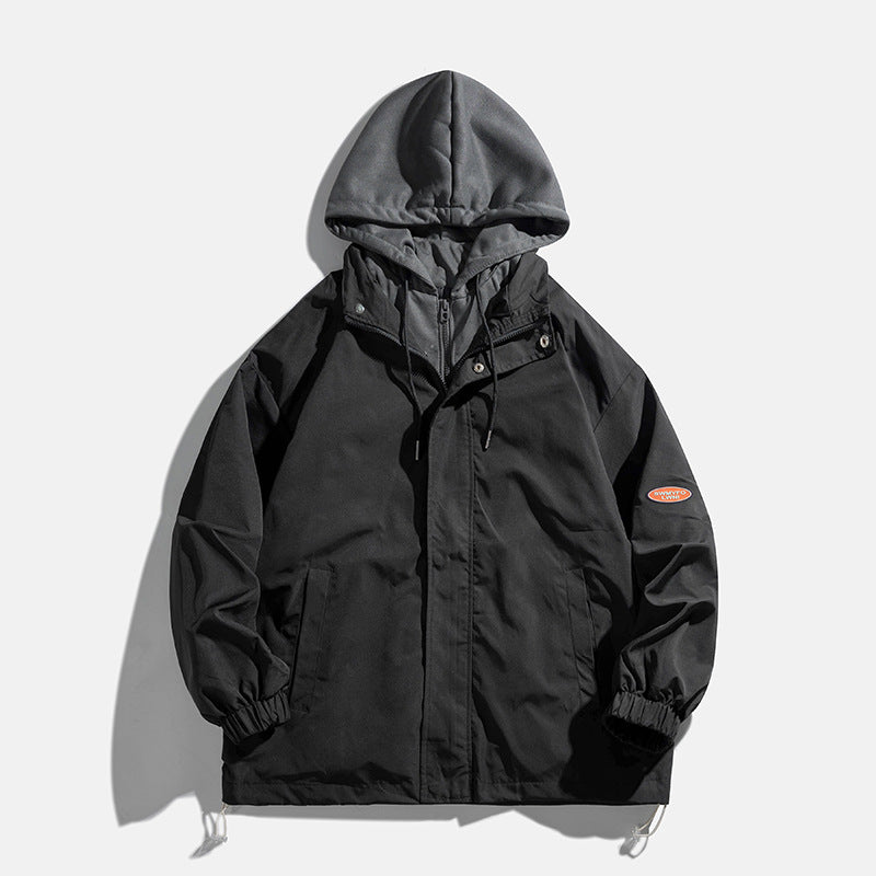 Unisex Übergangsjacke mit Kapuze und atmungsaktivem Innenfutter EB