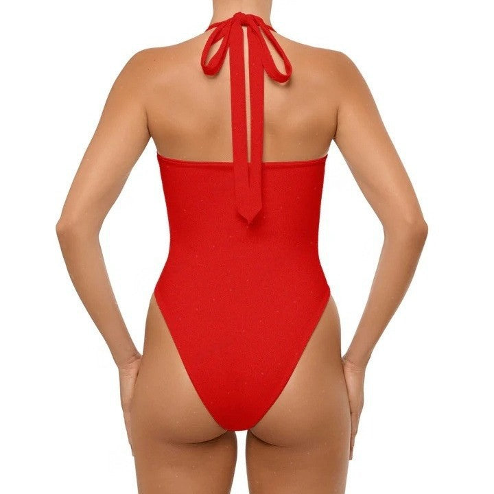 Damen Einteiler Badeanzug mit Cut-Out-Design EB