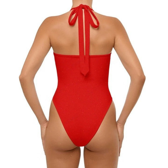 Damen Einteiler Badeanzug mit Cut-Out-Design EB