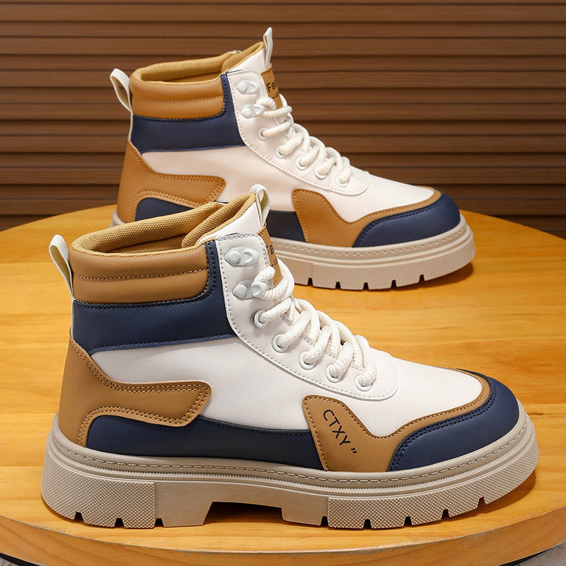 Damen robuste High-Top Sneakers mit stilvollem Design und rutschfester Sohle EB