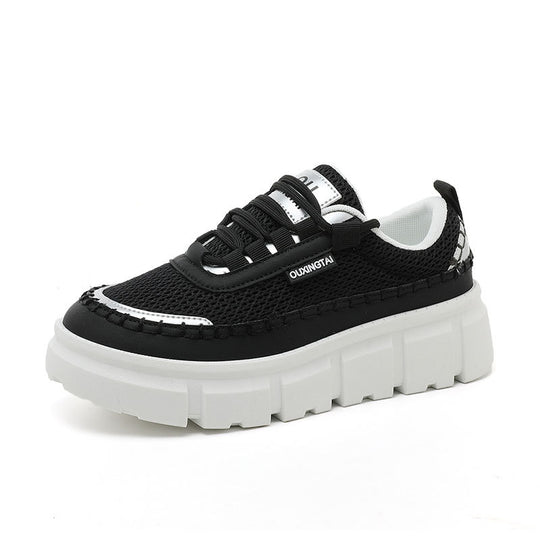 Damen Sportliche Chunky Sneakers mit atmungsaktiver Mesh-Oberfläche und robuster Sohle EB