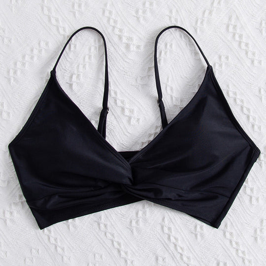 Damen sommerlicher Bralette-Bikinioberteil mit eleganter Twist-Detail EB