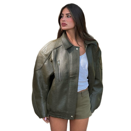 Damen jacke mit lässigem Oversized-Schnitt EB