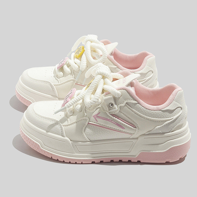 Damen Sportliche Plattform Sneakers mit atmungsaktiver Oberfläche und einzigartigem Design EB