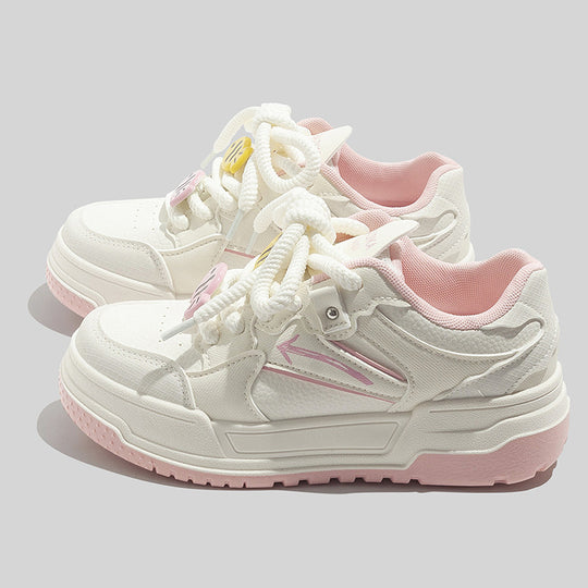 Damen Sportliche Plattform Sneakers mit atmungsaktiver Oberfläche und einzigartigem Design EB