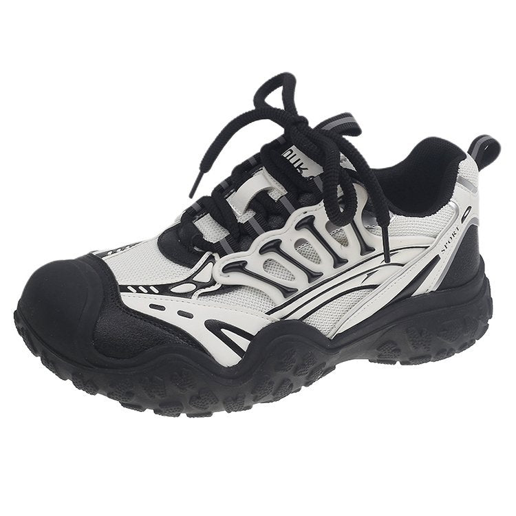 Damen sportliche Lauf-Sneaker mit atmungsaktiver Mesh-Oberfläche und robustem Sohlenprofil EB