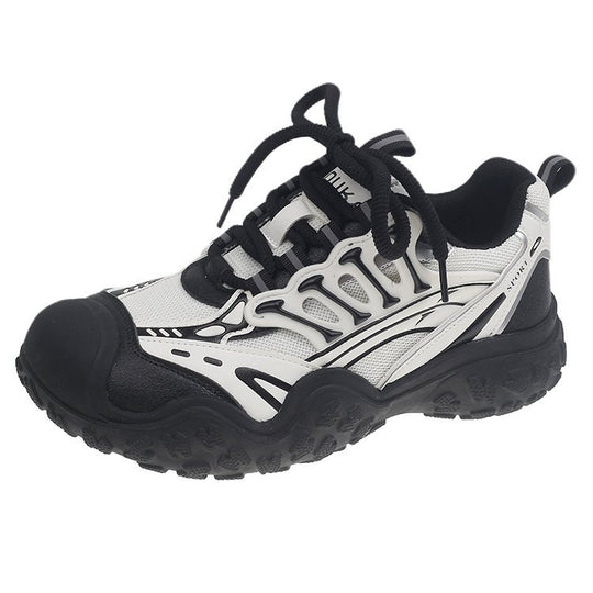 Damen sportliche Lauf-Sneaker mit atmungsaktiver Mesh-Oberfläche und robustem Sohlenprofil EB
