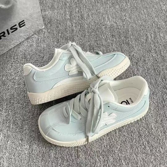 Damen modische Sneakers mit atmungsaktiver Oberflächenstruktur und rutschfester Sohle EB